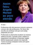 Angela Merkel sobre Professor